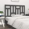 comparez les prix VidaXL Tête De Lit Gris 185,5x4x100 Cm Bois Massif De Pin 14