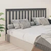 mode pas chere VidaXL Tête De Lit Gris 186x6x101 Cm Bois Massif De Pin 14