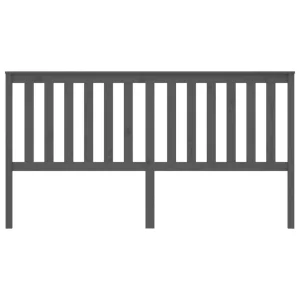 mode pas chere VidaXL Tête De Lit Gris 186x6x101 Cm Bois Massif De Pin 11