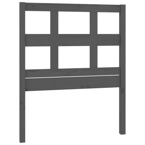 VidaXL Tête De Lit Gris 95,5x4x100 Cm Bois Massif De Pin Nouvelle tendance 3
