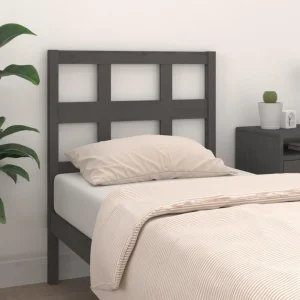 VidaXL Tête De Lit Gris 95,5x4x100 Cm Bois Massif De Pin Nouvelle tendance 11