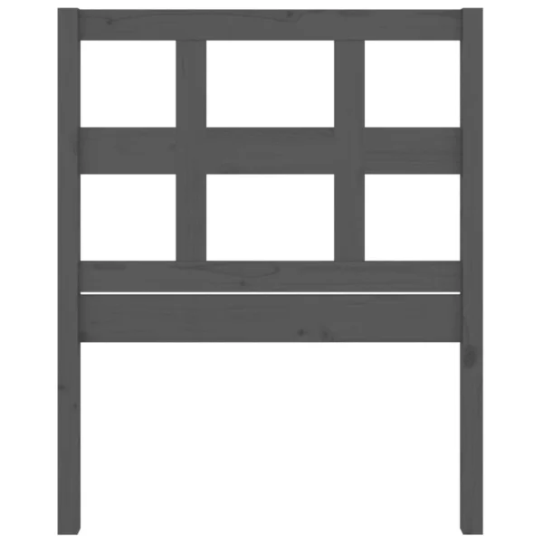 VidaXL Tête De Lit Gris 95,5x4x100 Cm Bois Massif De Pin Nouvelle tendance 5