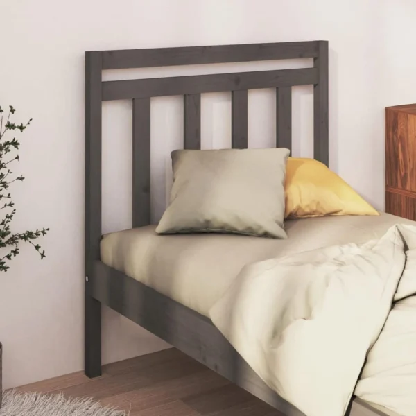 VidaXL Tête De Lit Gris 95x4x100 Cm Bois Massif De Pin le grand escompte 1