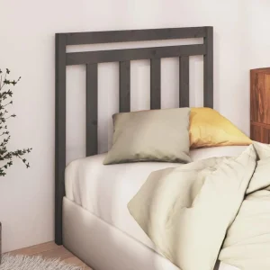 VidaXL Tête De Lit Gris 95x4x100 Cm Bois Massif De Pin le grand escompte 11