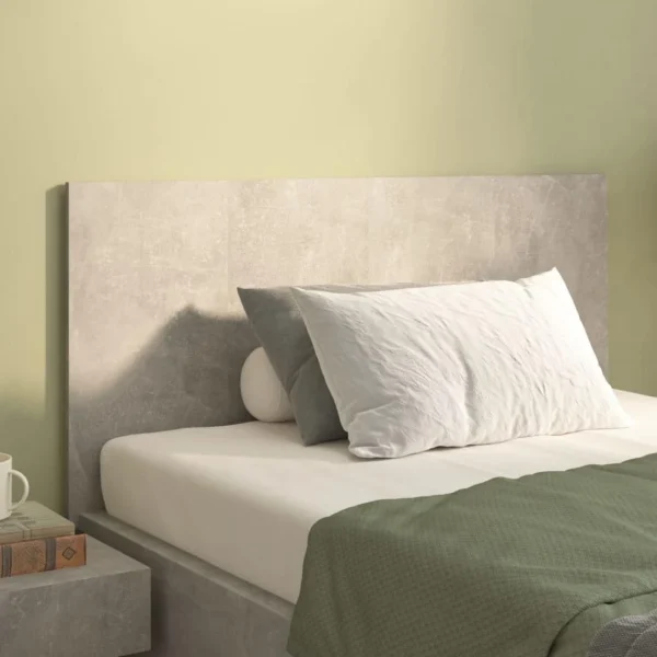 Couleurs variées VidaXL Tête De Lit Gris Béton 120×1,5×80 Cm Bois D’ingénierie 1