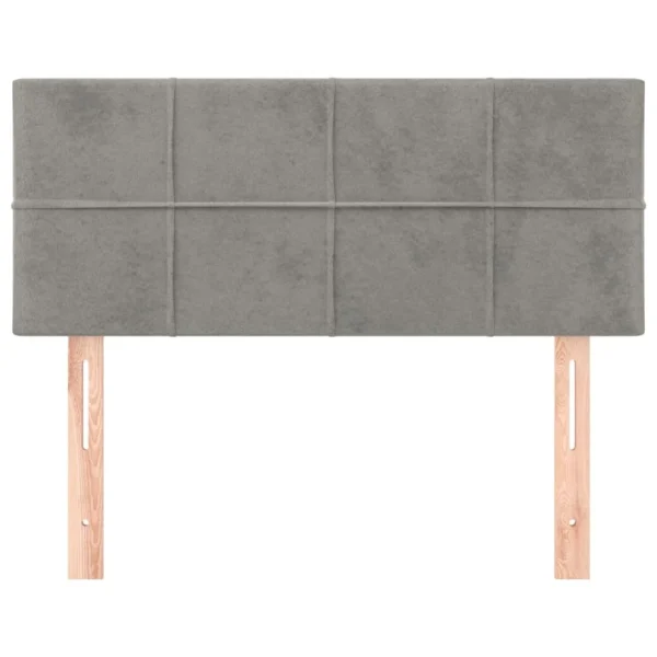 VidaXL Tête De Lit Gris Clair 80x5x78/88 Cm Velours excellente qualité 4