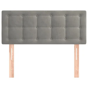 VidaXL Tête De Lit Gris Clair 90x5x78/88 Cm Velours Nouvelle tendance 11