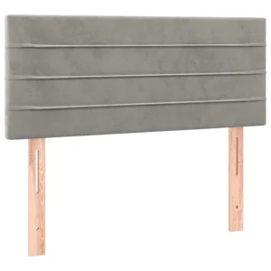 VidaXL Tête De Lit Gris Clair 90x5x78/88 Cm Velours magasin paris 9