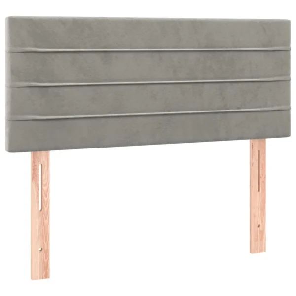 VidaXL Tête De Lit Gris Clair 90x5x78/88 Cm Velours magasin paris 3