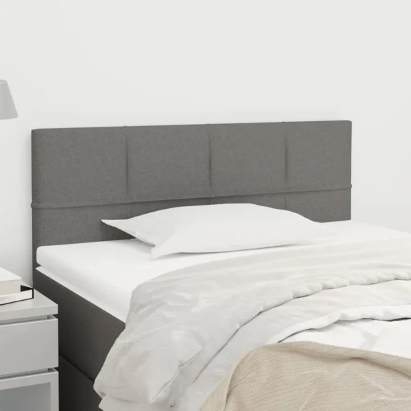 boutique pas cher VidaXL Tête De Lit Gris Foncé 100x5x78/88 Cm Tissu 1