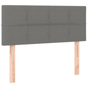 boutique pas cher VidaXL Tête De Lit Gris Foncé 100x5x78/88 Cm Tissu 9