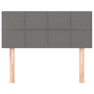 boutique pas cher VidaXL Tête De Lit Gris Foncé 100x5x78/88 Cm Tissu 11