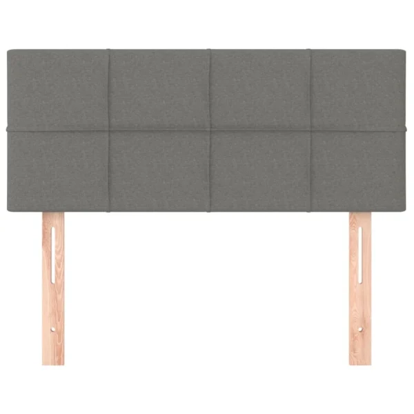 boutique pas cher VidaXL Tête De Lit Gris Foncé 100x5x78/88 Cm Tissu 4
