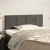 VidaXL Tête De Lit Gris Foncé 100x5x78/88 Cm Velours exclusivement disponibles 17