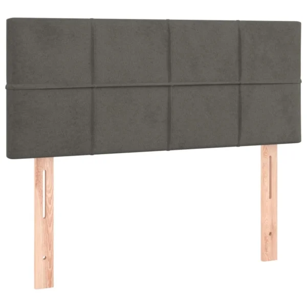 VidaXL Tête De Lit Gris Foncé 100x5x78/88 Cm Velours exclusivement disponibles 3