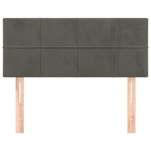 VidaXL Tête De Lit Gris Foncé 100x5x78/88 Cm Velours exclusivement disponibles 11