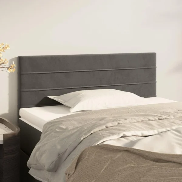 à prix d'occasion VidaXL Tête De Lit Gris Foncé 80x5x78/88 Cm Velours 1