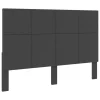 meilleure qualité VidaXL Tête De Lit Gris Foncé Tissu 160×200 Cm 19