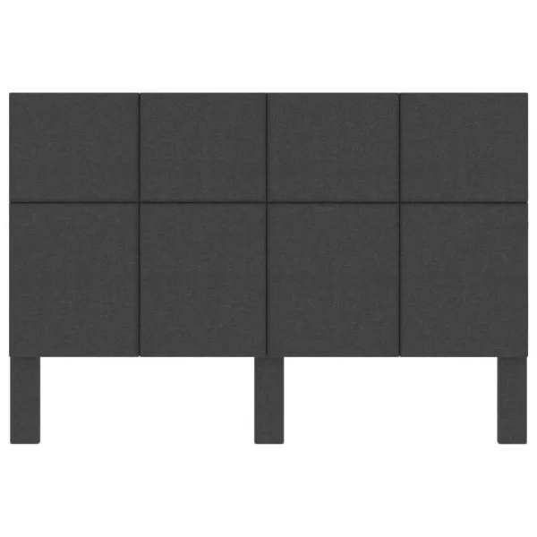 meilleure qualité VidaXL Tête De Lit Gris Foncé Tissu 160×200 Cm 4