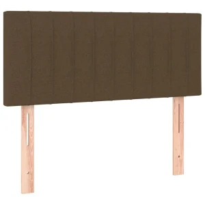 VidaXL Tête De Lit Marron Foncé 100x5x78/88 Cm Tissu france 9