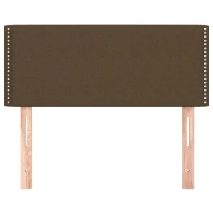 VidaXL Tête De Lit Marron Foncé 80x5x78/88 Cm Tissu vente pas cher en ligne 11
