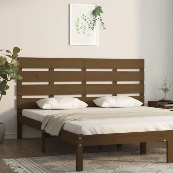 VidaXL Tête De Lit Marron Miel 120x3x80 Cm Bois Massif De Pin en ligne vente 1