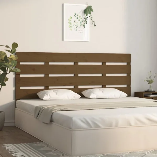 VidaXL Tête De Lit Marron Miel 120x3x80 Cm Bois Massif De Pin en ligne vente 5