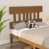 VidaXL Tête De Lit Marron Miel 123,5x3x81 Cm Bois Massif De Pin vente à bas prix 17