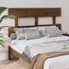 magasin en ligne VidaXL Tête De Lit Marron Miel 124x3x81 Cm Bois Massif De Pin 19