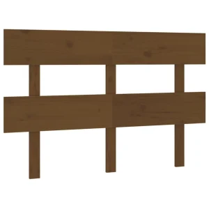 magasin en ligne VidaXL Tête De Lit Marron Miel 124x3x81 Cm Bois Massif De Pin 9