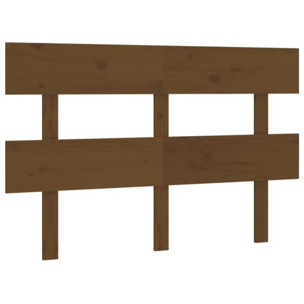 magasin en ligne VidaXL Tête De Lit Marron Miel 124x3x81 Cm Bois Massif De Pin 3
