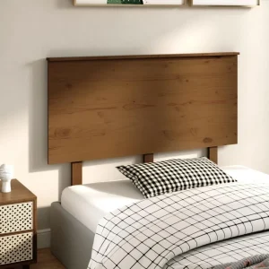 VidaXL Tête De Lit Marron Miel 124x6x82,5 Cm Bois Massif De Pin dernière tendance 13