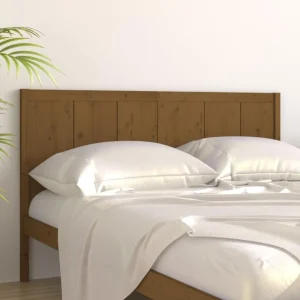 dernières VidaXL Tête De Lit Marron Miel 125,5x4x100 Cm Bois Massif De Pin 11