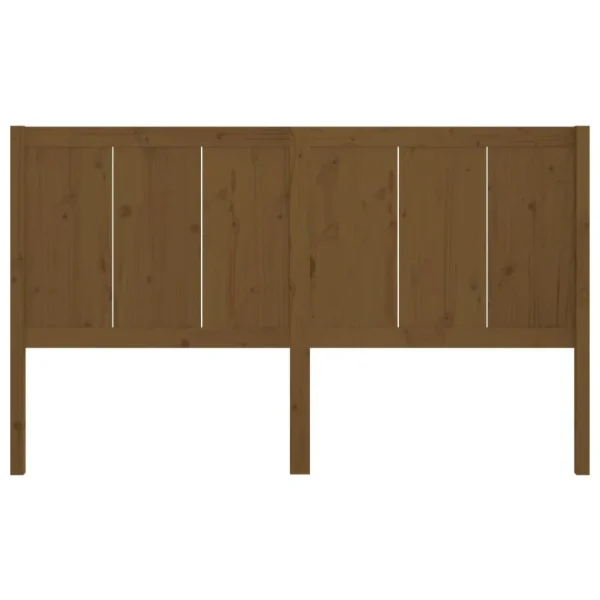 dernières VidaXL Tête De Lit Marron Miel 125,5x4x100 Cm Bois Massif De Pin 5