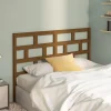 VidaXL Tête De Lit Marron Miel 126x4x100 Cm Bois Massif De Pin livraison la plus rapide 17
