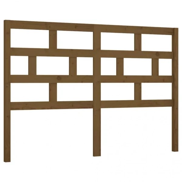 VidaXL Tête De Lit Marron Miel 126x4x100 Cm Bois Massif De Pin livraison la plus rapide 3