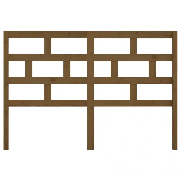 VidaXL Tête De Lit Marron Miel 126x4x100 Cm Bois Massif De Pin livraison la plus rapide 5