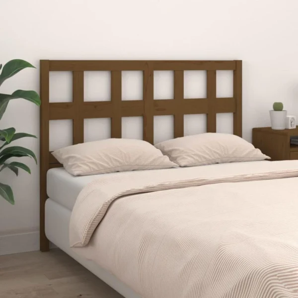 VidaXL Tête De Lit Marron Miel 140,5x4x100 Cm Bois Massif De Pin magasin en ligne 1
