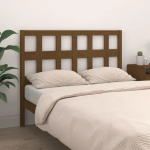 VidaXL Tête De Lit Marron Miel 140,5x4x100 Cm Bois Massif De Pin magasin en ligne 11