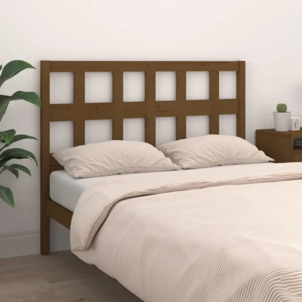 VidaXL Tête De Lit Marron Miel 140,5x4x100 Cm Bois Massif De Pin magasin en ligne 4