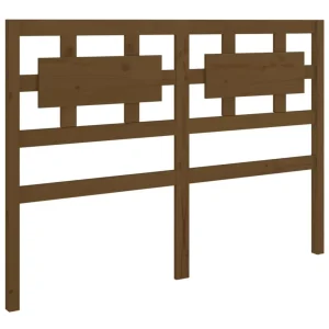 vente en ligne pas cher VidaXL Tête De Lit Marron Miel 140,5x4x100 Cm Bois Massif De Pin 9