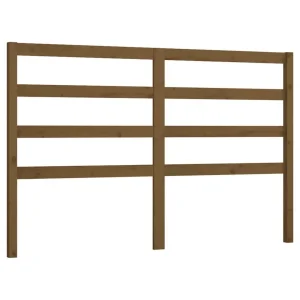 des prix incroyables VidaXL Tête De Lit Marron Miel 141x4x100 Cm Bois Massif De Pin 9