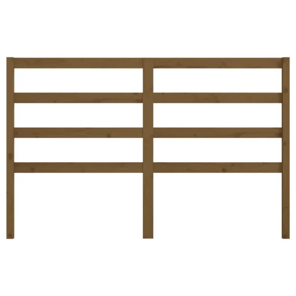 des prix incroyables VidaXL Tête De Lit Marron Miel 141x4x100 Cm Bois Massif De Pin 5