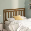 VidaXL Tête De Lit Marron Miel 146x4x100 Cm Bois Massif De Pin vente pas cher 19