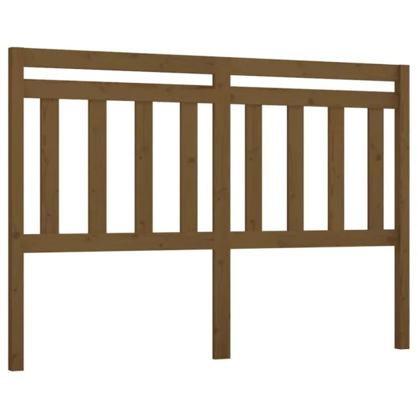 VidaXL Tête De Lit Marron Miel 146x4x100 Cm Bois Massif De Pin vente pas cher 3