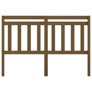 VidaXL Tête De Lit Marron Miel 146x4x100 Cm Bois Massif De Pin vente pas cher 11