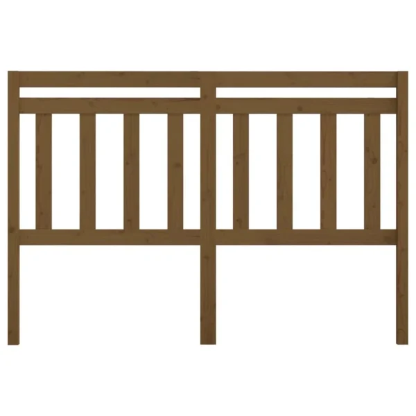 VidaXL Tête De Lit Marron Miel 146x4x100 Cm Bois Massif De Pin vente pas cher 4