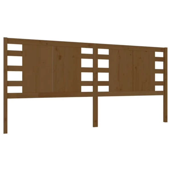 VidaXL Tête De Lit Marron Miel 146x4x100 Cm Bois Massif De Pin magasin solde 3