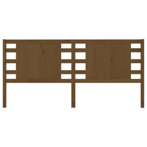 VidaXL Tête De Lit Marron Miel 146x4x100 Cm Bois Massif De Pin magasin solde 11