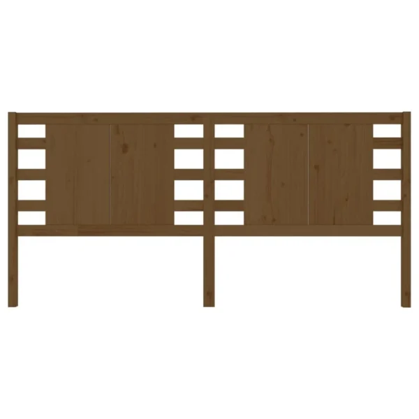 VidaXL Tête De Lit Marron Miel 146x4x100 Cm Bois Massif De Pin magasin solde 4